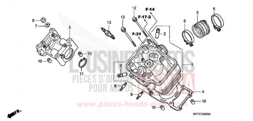 ZYLINDERKOPF (CBR125R/RS/RW5/RW6/RW8) CBR125RW5 de 2005